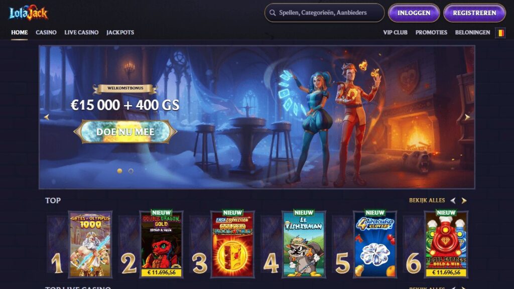 screenshot lolajack casino nederland